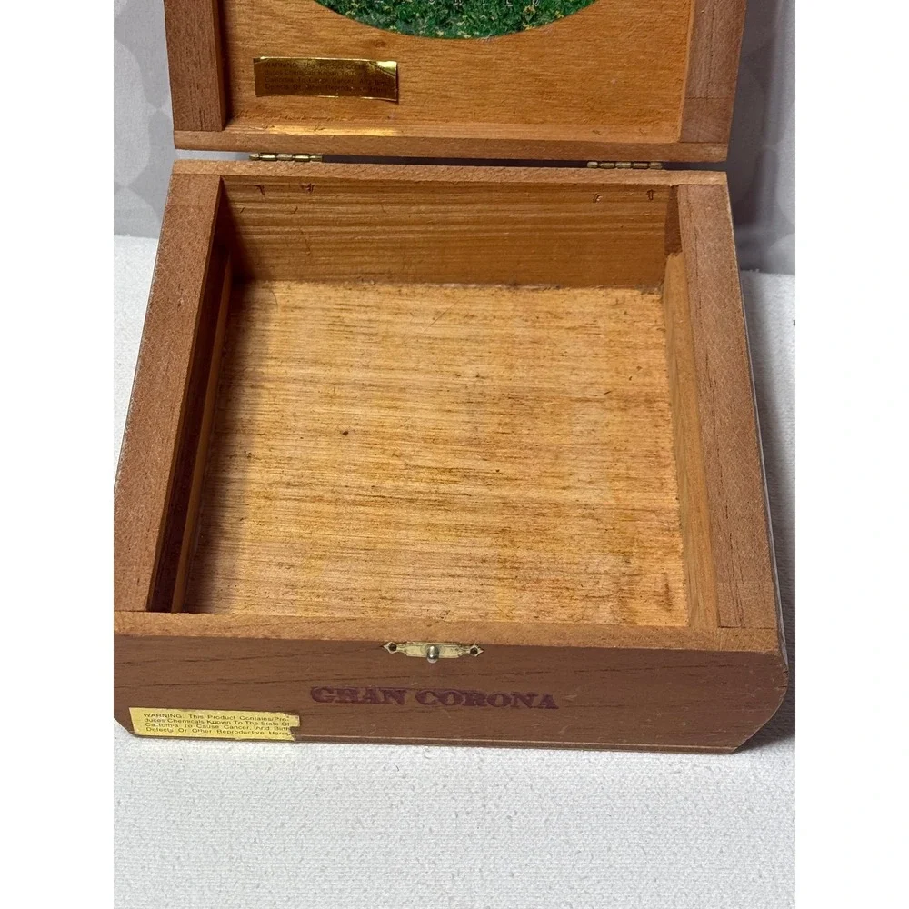 Flor de Jalapa Gran Corona Wooden‎ Cigar Box Empty Display Storage Collectible